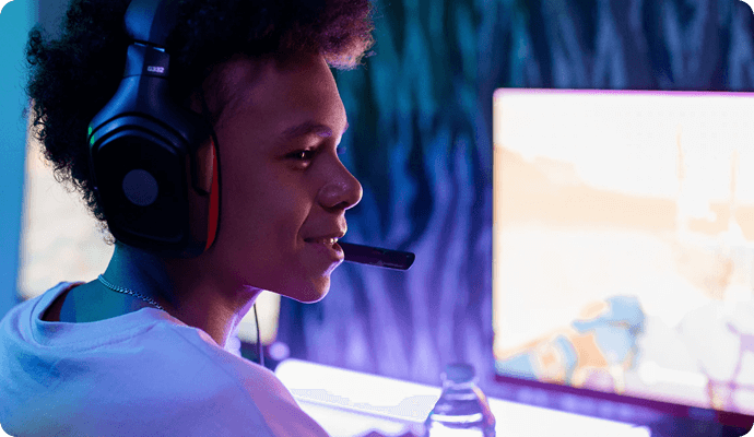 Gamer verwenden den Filmora Screen Recorder