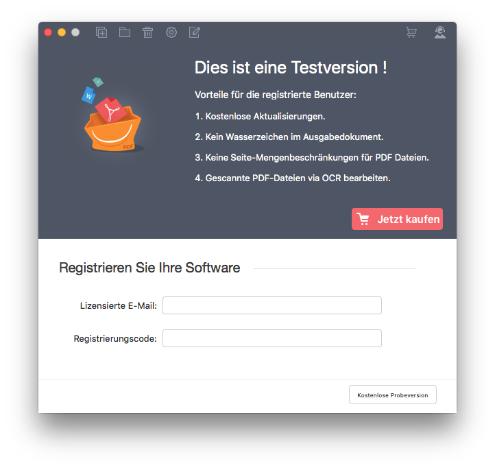 PDF Converter Pro für Mac registrieren