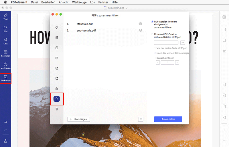 So Kombinieren Sie Bilder In Pdf Auf Mac High Sierra Enthalten