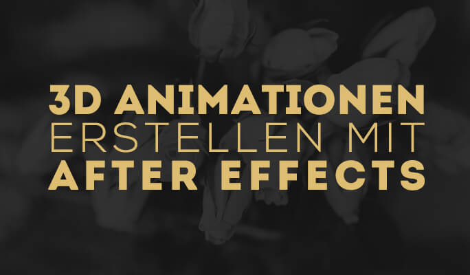 3D Animationen erstellen mit After Effects