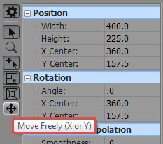  Select Move Freely icon from software window 