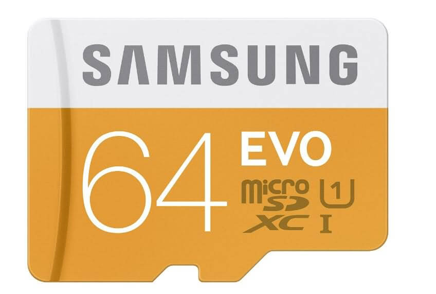 samsung evo 64gb micro sdxc memory card