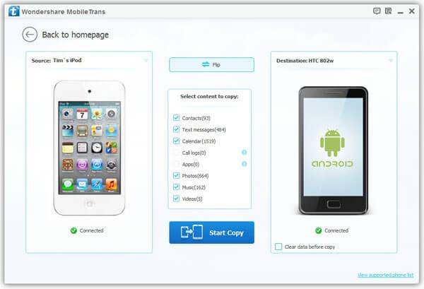 ipod to htc