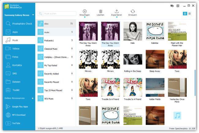 musik vom computer auf android uebertragen