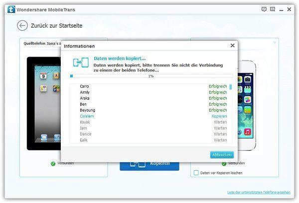 musik vom ipad auf iphone kopiert
