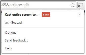 Chromecast Mirror from PC to TV