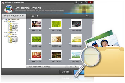photo recovery key feature