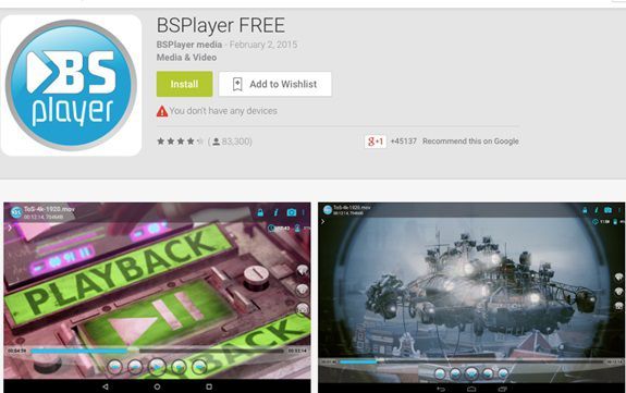 BS Player für Android