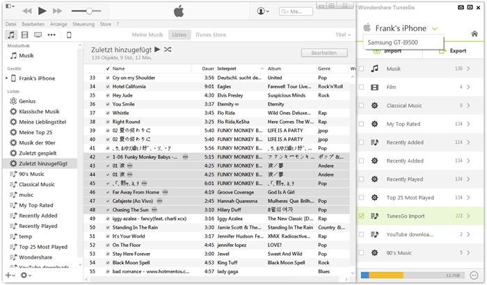 itunes daten auf android